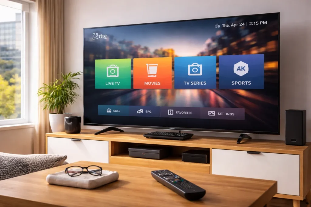 Best IPTV apps Canada displayed on Smart TV streaming interface